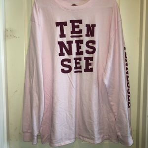 pink tennessee long sleeve tee